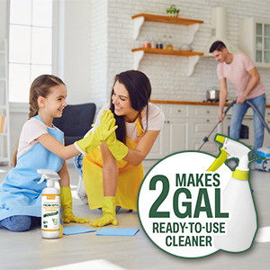 All-Purpose Household Spray Cleaner – Plant-Based Enzyme Cleaner That Works – Multi-Purpose Probiotic Surface Cleanser With Lemongrass Essential Oils – 16.9 Oz 12 natural multipurpose cleaner diaper pail carpet biobased spray liquid odor pets toys safe kids