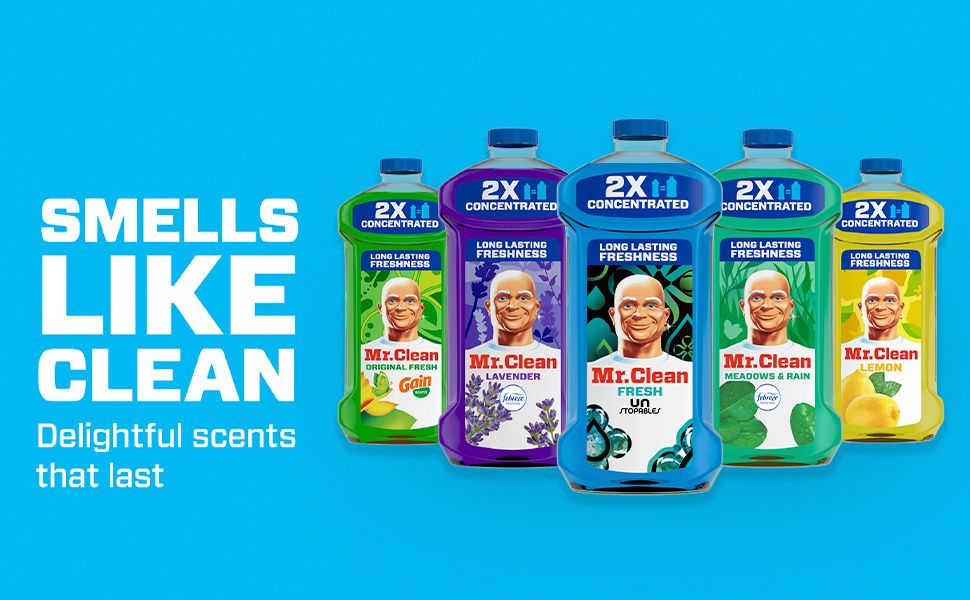 Mr. Clean Multi Surface Cleaner with Unstopables Fresh Scent - Smells Like Clean