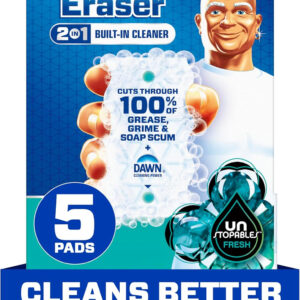 Mr. Clean Magic Eraser Foaming Sponge, All Purpose Cleaner, Dawn Cleaning Power, Ultra Foamy, 5ct