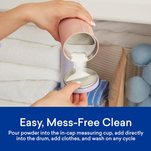 BLUELAND Oxi Laundry Booster Powder Starter Set, Spring Bloom Scent, 25 Loads, 17.6 oz with Tin, Plastic-Free Eco Friendly Oxy Cleaner Stain Remover