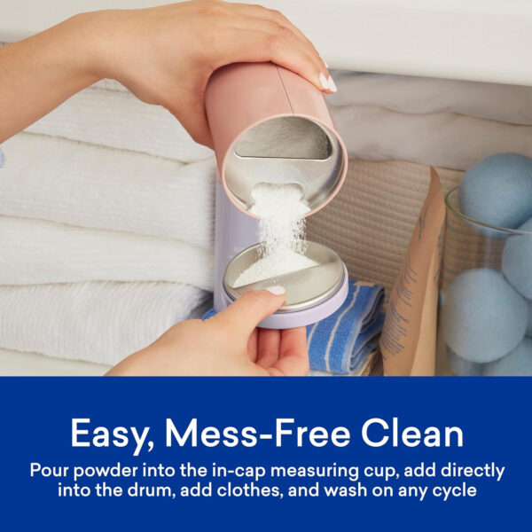 BLUELAND Oxi Laundry Booster Powder Starter Set, Spring Bloom Scent, 25 Loads, 17.6 oz with Tin, Plastic-Free Eco Friendly Oxy Cleaner Stain Remover