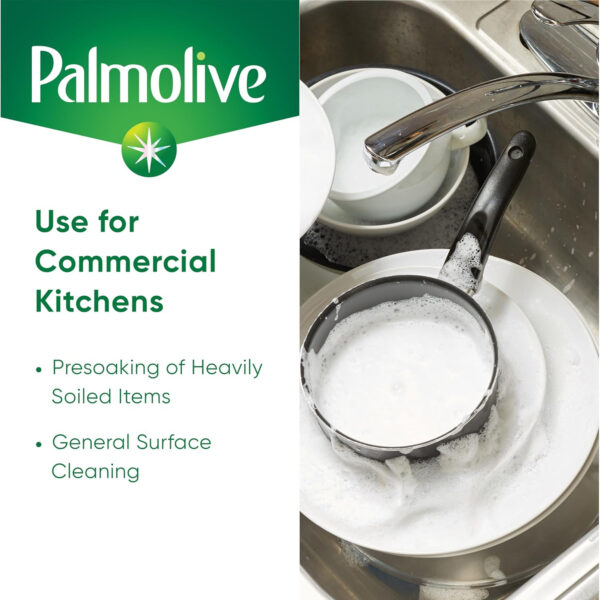 PALMOLIVE Professional Dishwashing Liquid, Dish Soap, Dish Liquid Soap, Phosphate Free, pH Balanced, Dishwasher Cleaner, 5 Gallon Bucket (Part Number: 204917), 10035110049172