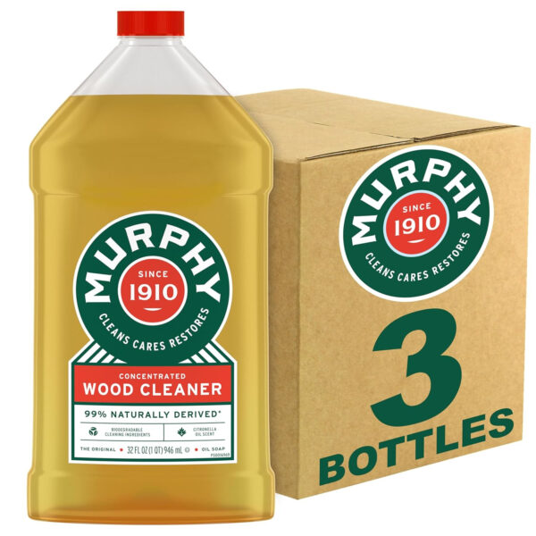 Murphy 70481465315 OIL SOAP Wood Cleaner, Original, Concentrated Formula, Floor Cleaner, Multi-Use , Finished Surface Cleaner, 128 Fluid Ounce (US05480A)
