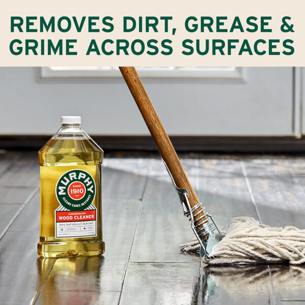 Murphy 70481465315 OIL SOAP Wood Cleaner, Original, Concentrated Formula, Floor Cleaner, Multi-Use , Finished Surface Cleaner, 128 Fluid Ounce (US05480A)