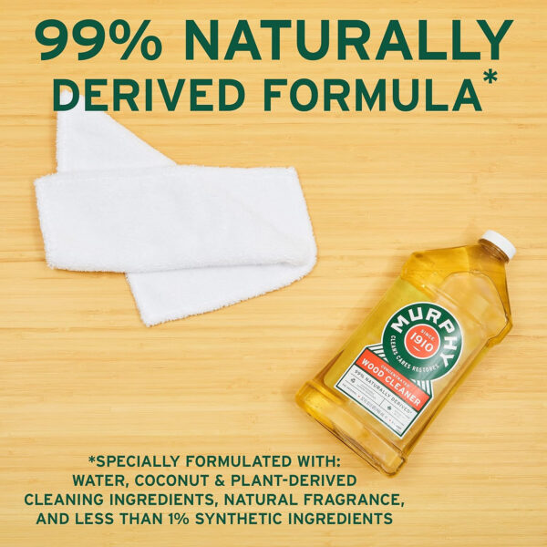 Murphy 70481465315 OIL SOAP Wood Cleaner, Original, Concentrated Formula, Floor Cleaner, Multi-Use , Finished Surface Cleaner, 128 Fluid Ounce (US05480A)