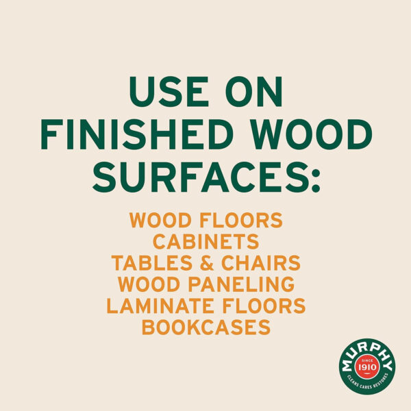 Murphy 70481465315 OIL SOAP Wood Cleaner, Original, Concentrated Formula, Floor Cleaner, Multi-Use , Finished Surface Cleaner, 128 Fluid Ounce (US05480A)