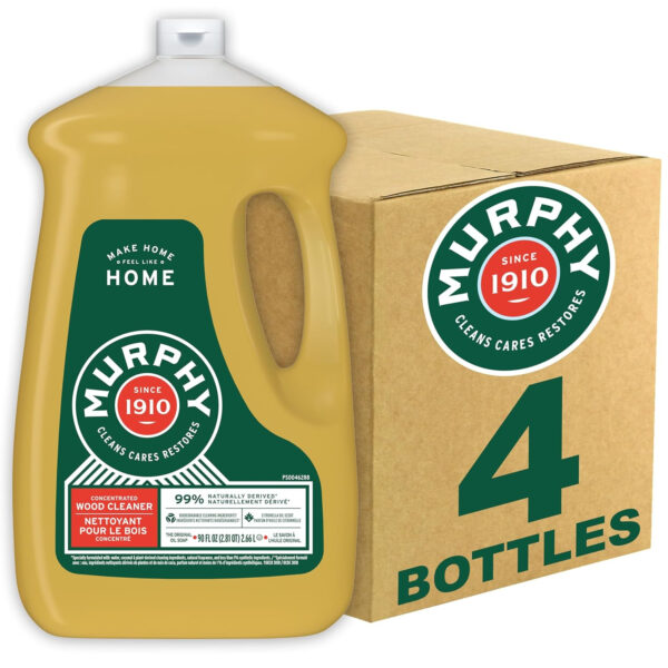 Murphy 70481465315 OIL SOAP Wood Cleaner, Original, Concentrated Formula, Floor Cleaner, Multi-Use , Finished Surface Cleaner, 128 Fluid Ounce (US05480A)