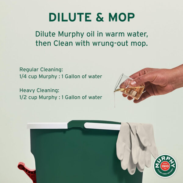 Murphy 70481465315 OIL SOAP Wood Cleaner, Original, Concentrated Formula, Floor Cleaner, Multi-Use , Finished Surface Cleaner, 128 Fluid Ounce (US05480A)