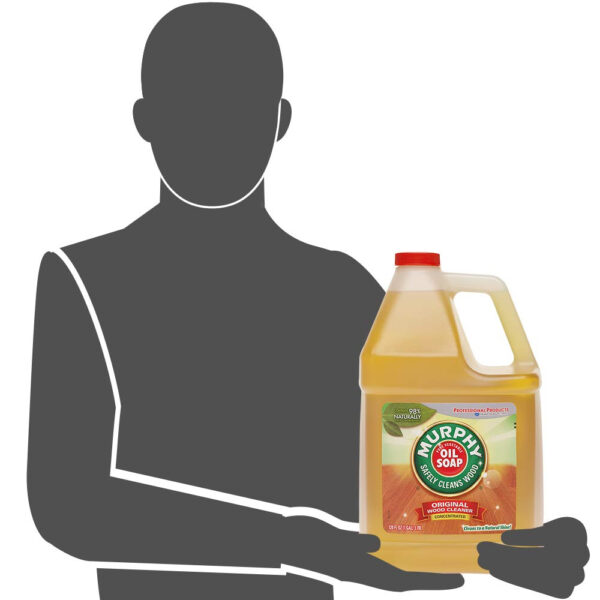 MURPHY OIL SOAP Wood Cleaner & Hardwood Floor Cleaner (128 Fluid Ounces | Case of 4), Concentrated Formula, Original, Multi-Use Natural Wood Cleaner and Furniture Polish