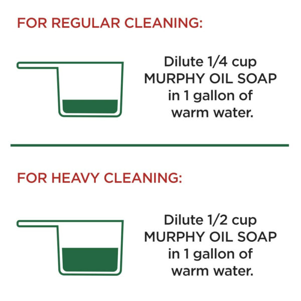 MURPHY OIL SOAP Wood Cleaner & Hardwood Floor Cleaner (128 Fluid Ounces | Case of 4), Concentrated Formula, Original, Multi-Use Natural Wood Cleaner and Furniture Polish