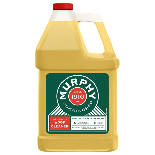 MURPHY OIL SOAP Wood Cleaner & Hardwood Floor Cleaner (128 Fluid Ounces | Case of 4), Concentrated Formula, Original, Multi-Use Natural Wood Cleaner and Furniture Polish