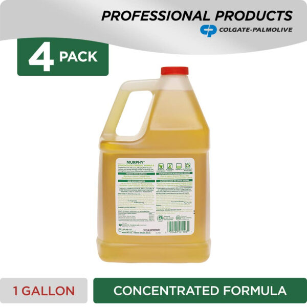 MURPHY OIL SOAP Wood Cleaner & Hardwood Floor Cleaner (128 Fluid Ounces | Case of 4), Concentrated Formula, Original, Multi-Use Natural Wood Cleaner and Furniture Polish