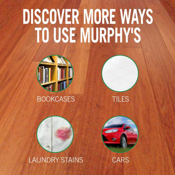 MURPHY OIL SOAP Wood Cleaner & Hardwood Floor Cleaner (128 Fluid Ounces | Case of 4), Concentrated Formula, Original, Multi-Use Natural Wood Cleaner and Furniture Polish