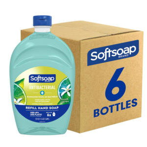 Softsoap - US05266A SOFTSOAP Antibacterial Liquid Hand Soap Refill, Fresh Citrus, 50 Ounce Bottle, Bathroom Soap, Bulk Soap, Moisturizing Antibacterial Hand Soap (Pack of 6)