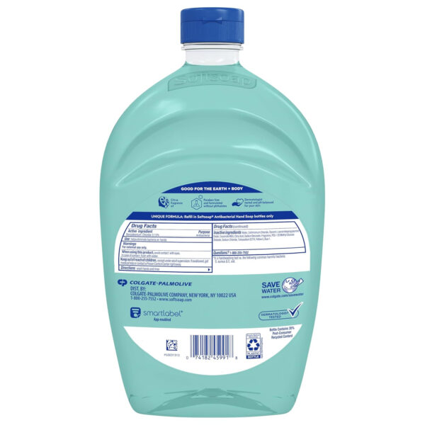 Softsoap - US05266A SOFTSOAP Antibacterial Liquid Hand Soap Refill, Fresh Citrus, 50 Ounce Bottle, Bathroom Soap, Bulk Soap, Moisturizing Antibacterial Hand Soap (Pack of 6)