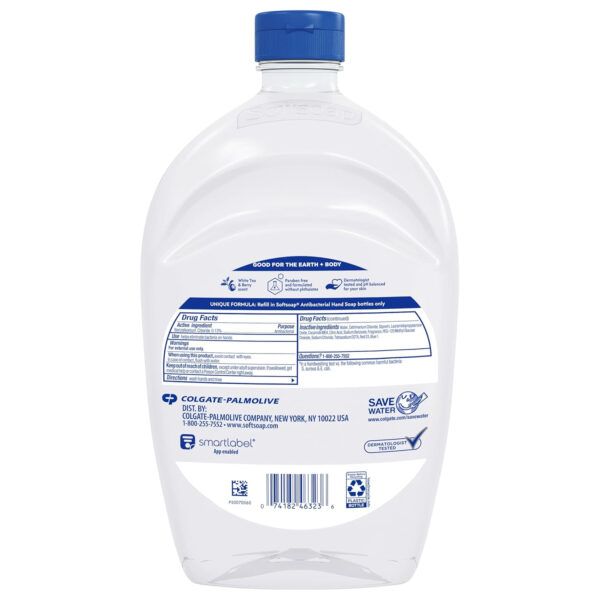 Softsoap - US05259A SOFTSOAP Antibacterial Liquid Hand Soap Refill, White Tea and Berry Fusion, 50 Ounce Bottle, Pack of 6