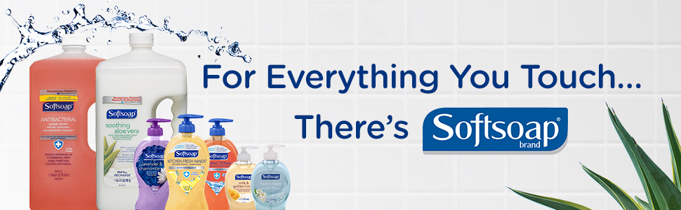 For everything you touch there's Softsoap. Softsoap liquid hand soap family of products.
