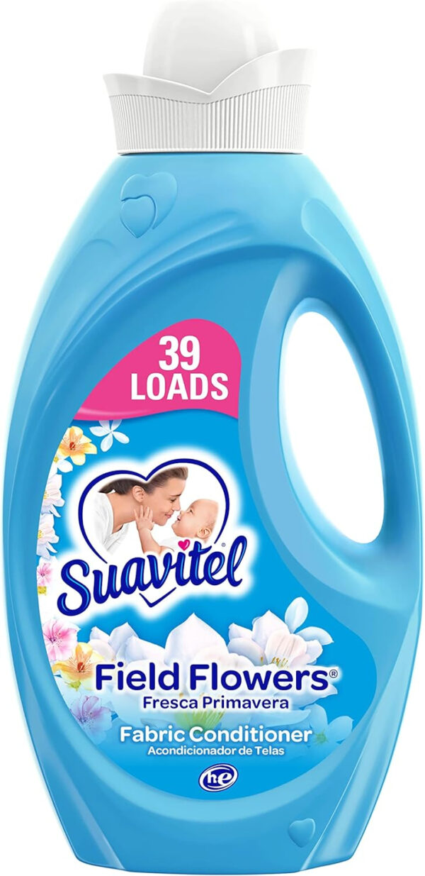 Suavitel Liquid Fabric Softener, Field Flowers, 46 oz