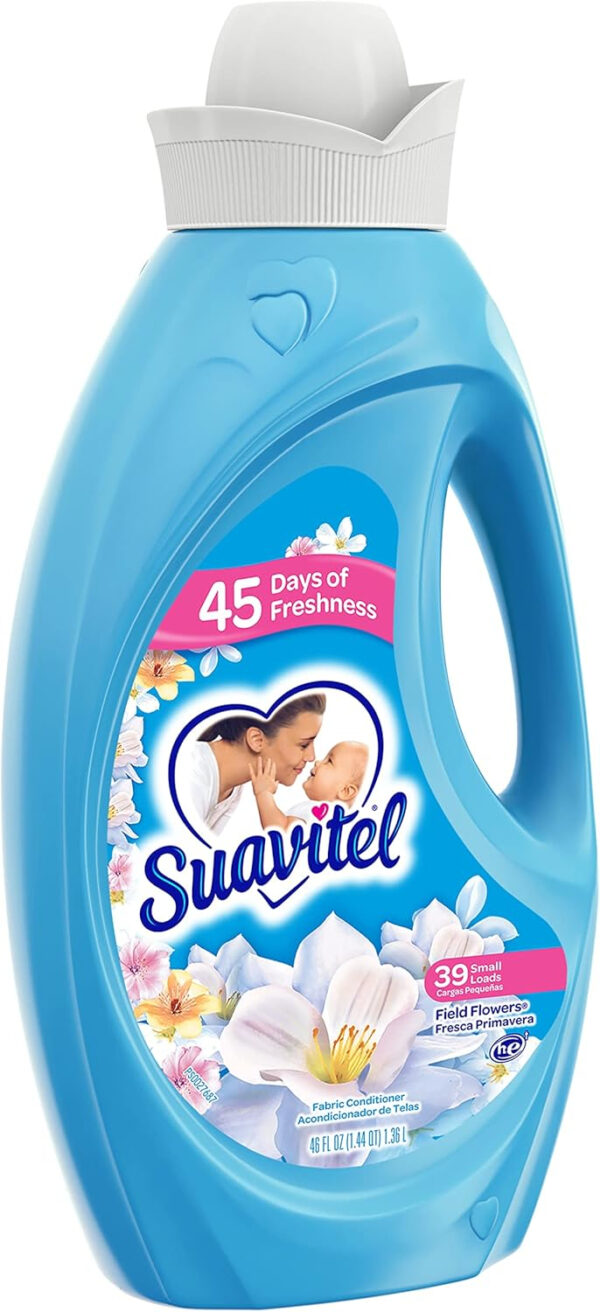 Suavitel Liquid Fabric Softener, Field Flowers, 46 oz