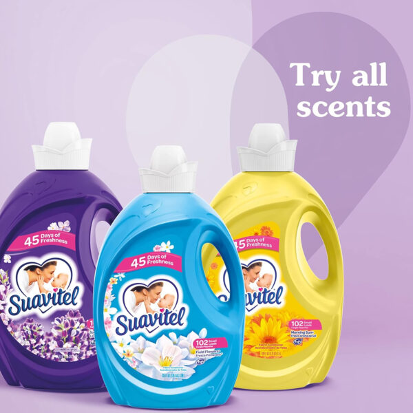 Suavitel Liquid Fabric Softener, Field Flowers, 46 oz