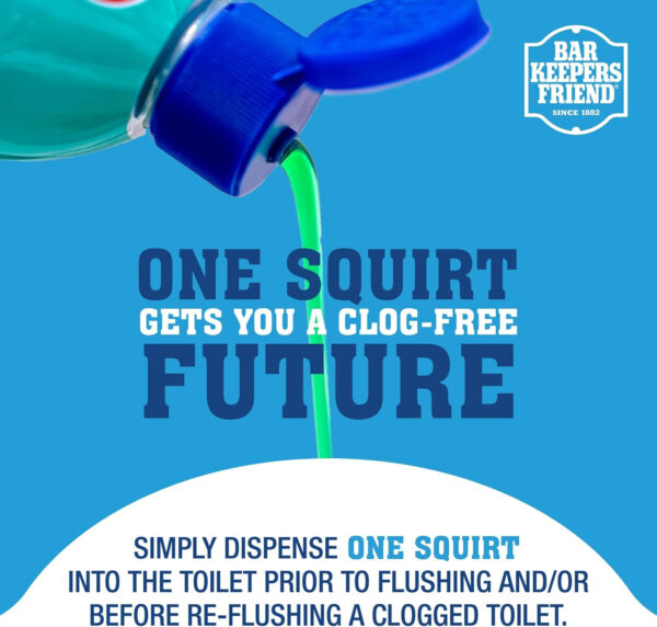 Bar Keepers Friend EZ-Flush Toilet Flushing Aid (2 x 12 oz) Liquid Plumber to Help Prevent Clogged Toilets - Reduces Clogging, Odor & Residue, Ideal for Low-Flow, Boat & RV Toilets, Citrus Fragrance
