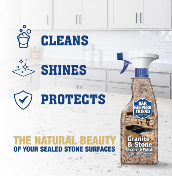 Bar Keepers Friend Stainless Steel Cleaner Spray (25.4 oz) + Microfiber Cloth - Removes Fingerprints and Grime Without Dulling