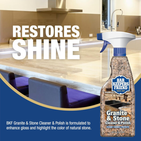 Bar Keepers Friend Stainless Steel Cleaner Spray (25.4 oz) + Microfiber Cloth - Removes Fingerprints and Grime Without Dulling