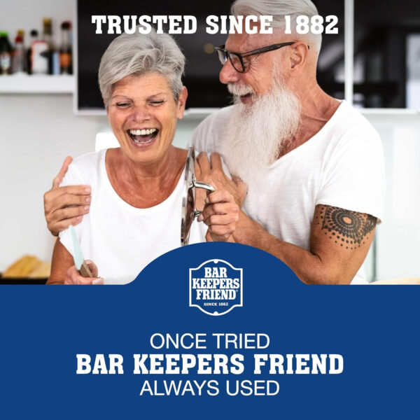 Bar Keepers Friend Stainless Steel Cleaner Spray (25.4 oz) + Microfiber Cloth - Removes Fingerprints and Grime Without Dulling