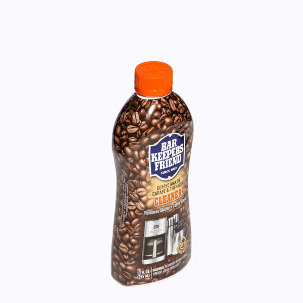 Bar Keepers Friend Coffee Maker Cleaner (2 x 12 oz) Removes Stains & Oily Residue from Espresso Machines, Carafes, Thermos, Drip Coffee Pots, Single-Cup Coffee Makers & More