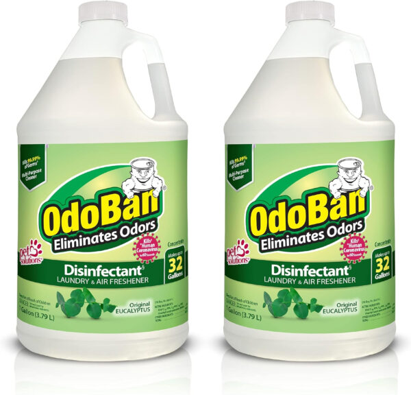 OdoBan Disinfectant Concentrate and Odor Eliminator, 1 Gallon, Fresh Linen Scent