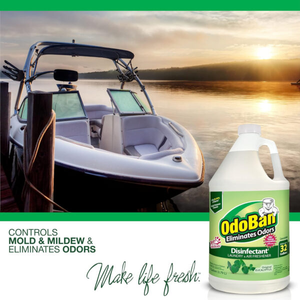 OdoBan Disinfectant Concentrate and Odor Eliminator, 1 Gallon, Fresh Linen Scent