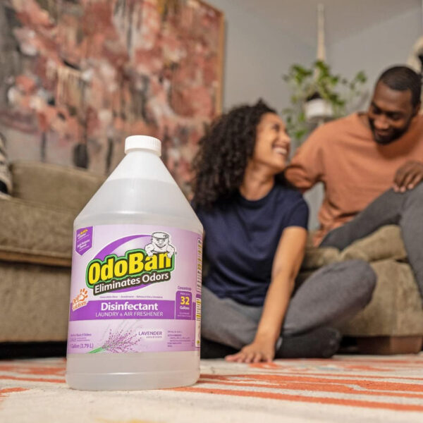 OdoBan Disinfectant Concentrate and Odor Eliminator, 4 Gallons, Lavender Scent