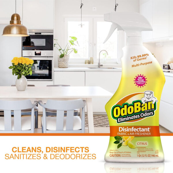 OdoBan Disinfectant Concentrate and Odor Eliminator, 4 Gallons, Lavender Scent