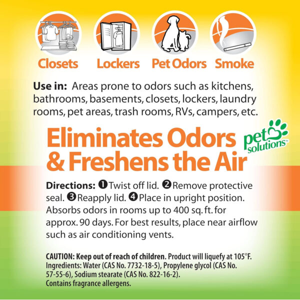 OdoBan Solid Odor Absorber Eliminator for Home and Small Spaces, Fresh Linen Scent, 14 Ounces Each, 3-Pack