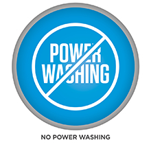 no power washing