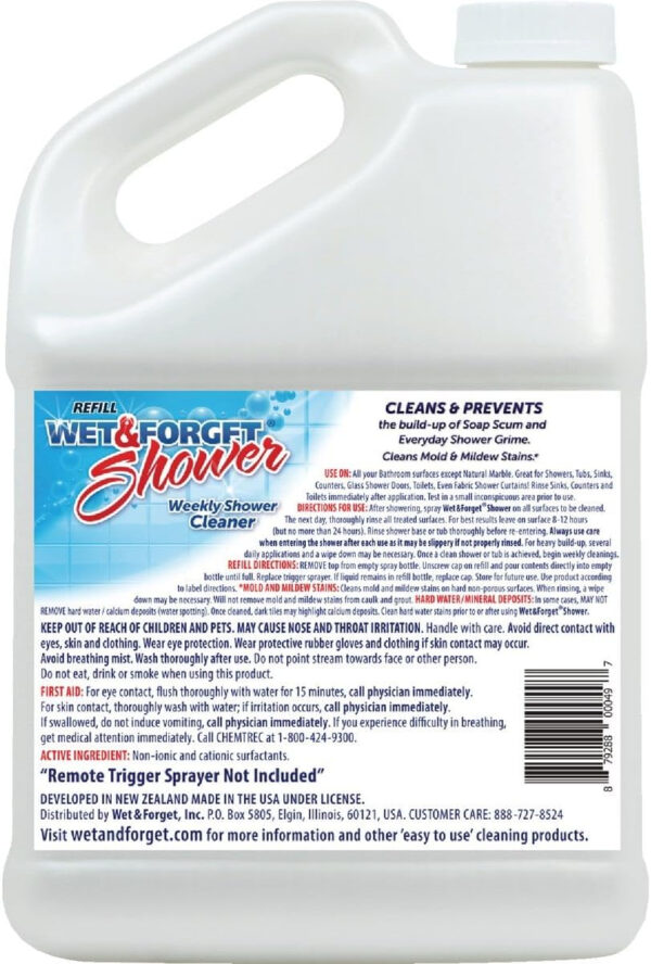 Wet & Forget Vanilla Scent Shower Cleaner 1 gal Liquid